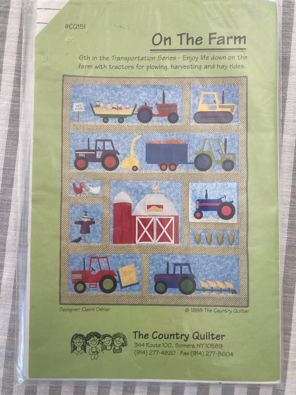 On the Farm quilt pattern transportation series Country Quilter